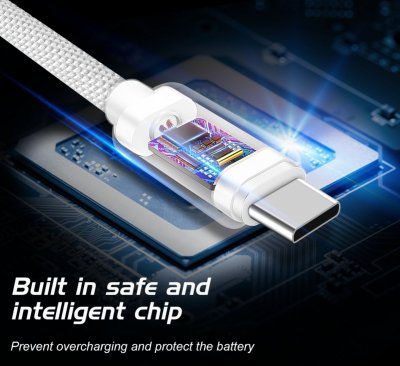 Swissten Textile Universal Quick Charge 3.1 USB-C Data and Charging Cable 2m