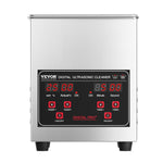 VEVOR ultraskaņas tīrītājs 1,3 l ar sildītāju un taimeri, profesionāls digitāls 40 kHz kavitācijas tīrītājs ar grozu, 50 W, pulksteņiem, brillēm, rotaslietām, zobu kapēm, rūpnieciskām detaļām un instrumentiem