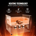 VEVOR 15 l ultraskaņas tīrītājs, profesionāla 360 W tīrīšanas iekārta ar taimeri un sildītāju, 40 kHz digitālais ultraskaņas tīrītājs ar grozu, pulksteņiem, brillēm, rotaslietām, zobu kapēm, rūpnieciskām detaļām un instrumentiem