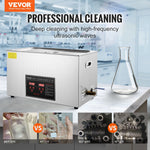 VEVOR 30 L Profesionāls ultraskaņas rotaslietu tīrītājs, nerūsējošā tērauda apsildāma tīrīšanas ierīce brillēm, pulksteņiem, gredzeniem, sīkām detaļām, shēmplatēm (30L)