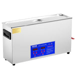 VEVOR 10 l ultraskaņas ierocis tīrītājs, 300 W profesionāla ultraskaņas tīrīšanas iekārta ar taimeri un sildītāju, 40 kHz digitālais ultraskaņas tīrītājs ar grozu ierocim, patronām un militārajiem piederumiem