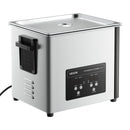 VEVOR 10 l ultraskaņas tīrītājs, profesionāla ultraskaņas tīrīšanas iekārta ar tīrīšanas grozu un digitālo displeju, 180 W nerūsējošā tērauda 40 kHz tīrīšanas iekārta pulksteņu, skuvekļu, juvelierizstrādājumu, monētu un citu priekšmetu tīrīšanai