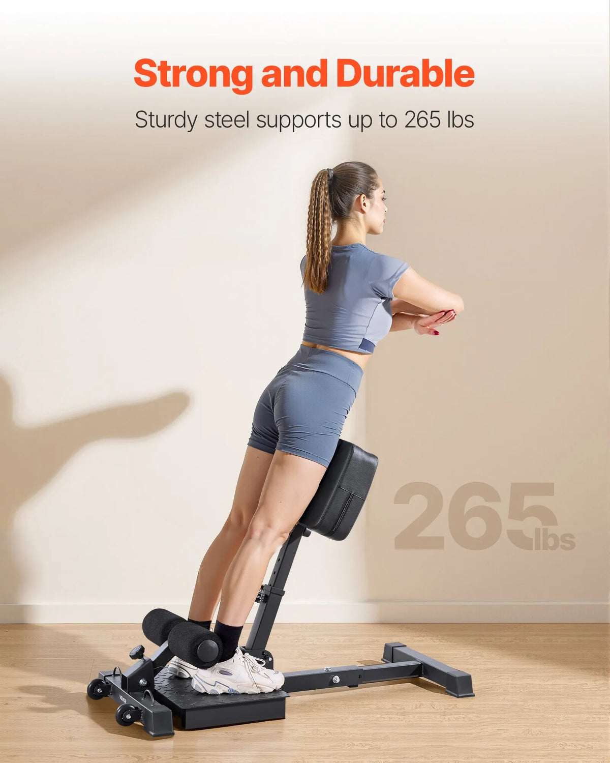 VEVOR sissy squat trenažieris, daudzfunkcionāls dziļo pietupienu sols kāju, korsetes un sēžas muskuļu trenēšanai, salokāms un viegli uzstādāms trenažieris mājas sporta zālei, melns