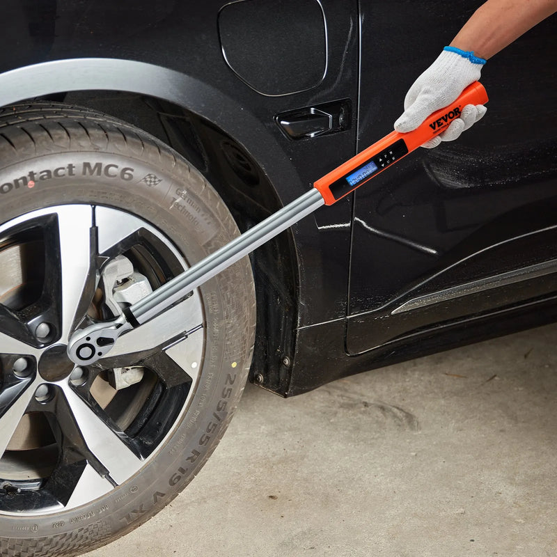 VEVOR Digitālais momentslēdzis 12,7 mm, 34–340 Nm, ±2 % precizitāte, 3 režīmu komplekts ar LED un skaņas signālu