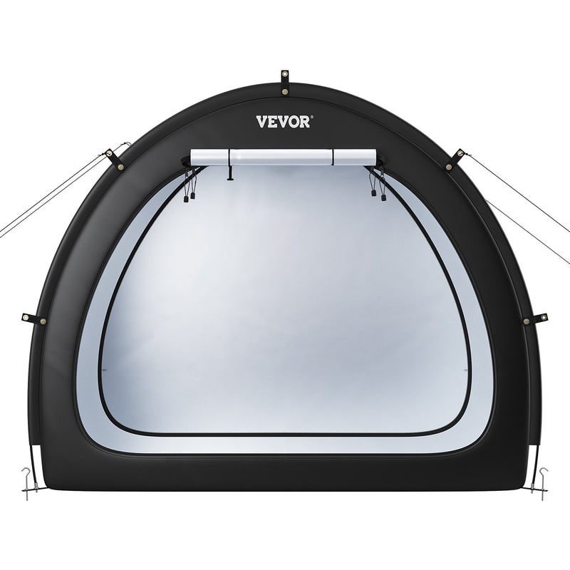 VEVOR outdoor bike storage tent, fan-shaped waterproof bike tent for 1-2 bikes