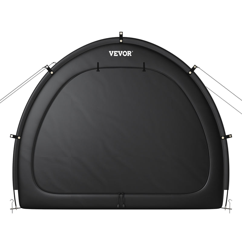 VEVOR outdoor bike storage tent, fan-shaped waterproof bike tent for 1-2 bikes
