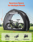 VEVOR outdoor bike storage tent, fan-shaped waterproof bike tent for 1-2 bikes