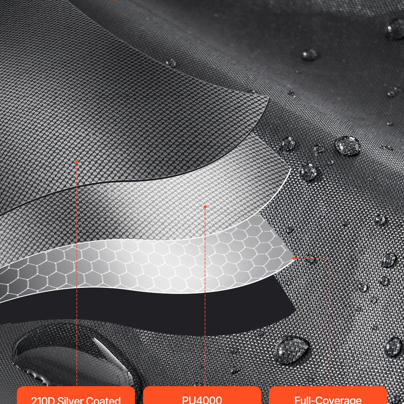 VEVOR outdoor bike storage tent, fan-shaped waterproof bike tent for 1-2 bikes