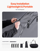 VEVOR outdoor bike storage tent, fan-shaped waterproof bike tent for 1-2 bikes