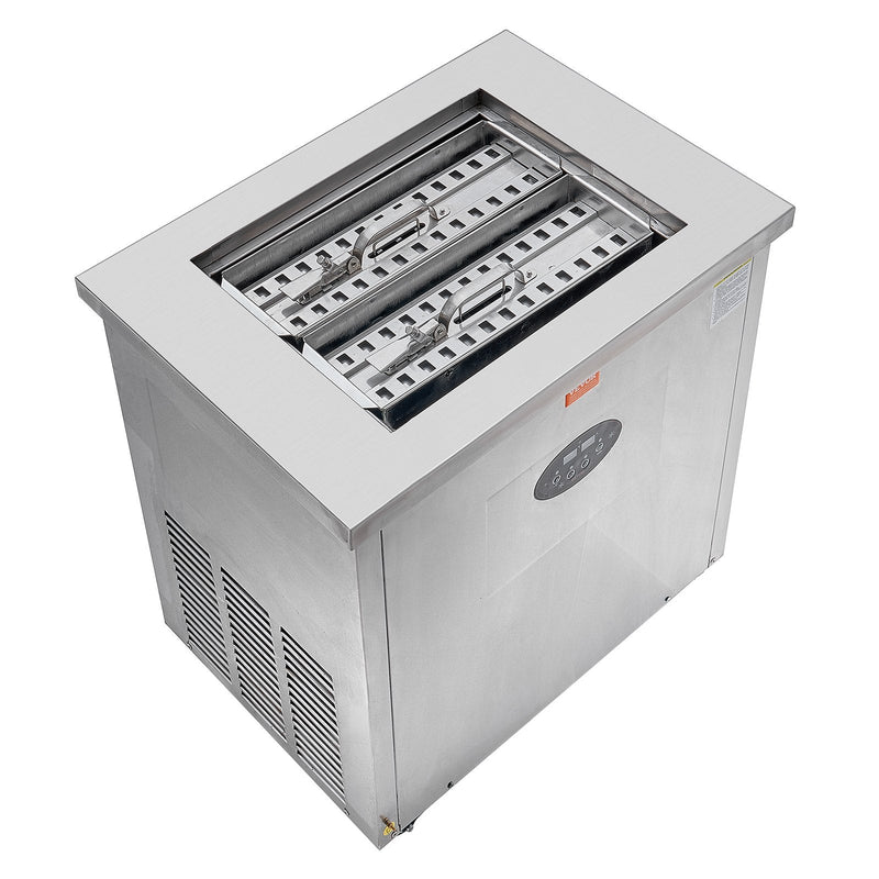 VEVOR Komerciālā saldējuma kociņu iekārta ar 2 veidnēm, 52 gab., līdz 1872 gab./dienā