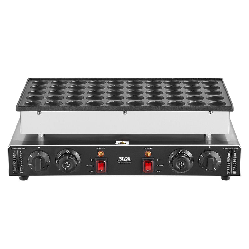 VEVOR 50 gab. mini holandiešu pankūku gatavotājs, 43 mm, 1700 W