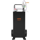 VEVOR 114-liitrine ratastega kütusekanister, kaasaskantav kütusemahuti koos käsitsi pumbaga, sobib bensiini ja diislikütuse jaoks autodele, muruniidukitele, ATV-dele, paatidele jne, must.