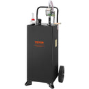 VEVOR 114-liitrine ratastega kütusekanister, kaasaskantav kütusemahuti koos käsitsi pumbaga, sobib bensiini ja diislikütuse jaoks autodele, muruniidukitele, ATV-dele, paatidele jne, must.