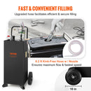 VEVOR 114-liitrine ratastega kütusekanister, kaasaskantav kütusemahuti koos käsitsi pumbaga, sobib bensiini ja diislikütuse jaoks autodele, muruniidukitele, ATV-dele, paatidele jne, must.
