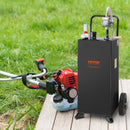 VEVOR 114-liitrine ratastega kütusekanister, kaasaskantav kütusemahuti koos käsitsi pumbaga, sobib bensiini ja diislikütuse jaoks autodele, muruniidukitele, ATV-dele, paatidele jne, must.