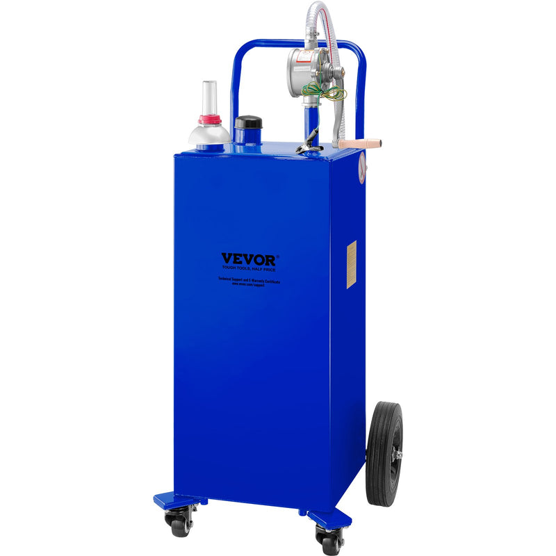 VEVOR 114 litre fuel tank with wheels and manual pump suitable for