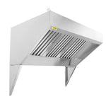 VEVOR komerciālais izplūdes ventilācijas sistēma 2,13 m, 201 nerūsējošais tērauds, ar 3 izņemamiem eļļas filtra tīkliem
