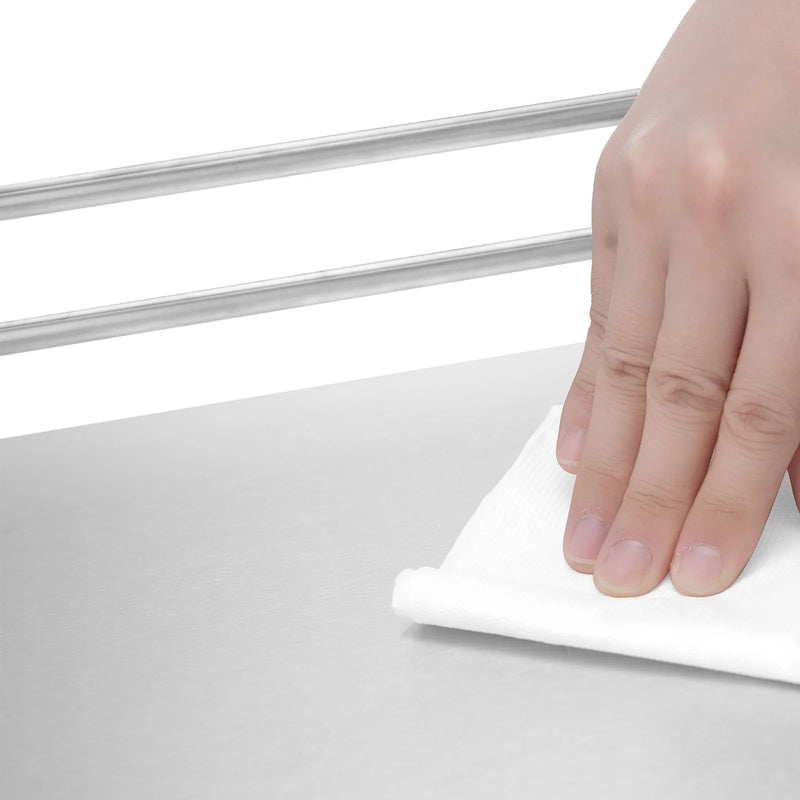 VEVOR nerūsējošā tērauda ratiņi, 2 līmeņu pārvietojami laboratorijas un servisa ratiņi ar bloķējamiem riteņiem, medicīnas apkalpošanas ratiņi ar paplātēm, pastiprināti mobilie uzglabāšanas ratiņi slimnīcām, restorāniem, virtuvēm un saloniem