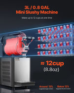 VEVOR 3L Komerciāls Slush Machine, Margarita, Smoothie un Saldēto Dzērienu Gatavotājs