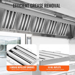 VEVOR 39,4 cm x 49,5 cm komerciālais ventilācijas filtrs, nerūsējošais tērauds