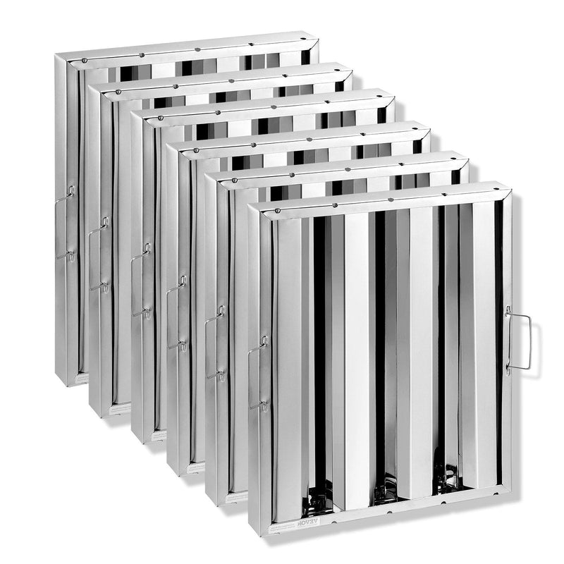 VEVOR 39,4 cm x 49,5 cm komerciālais ventilācijas filtrs, nerūsējošais tērauds