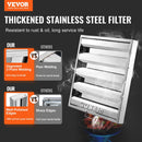 VEVOR 49,5 x 49,5 cm komerciālais tvaika nosūcēja filtrs – nerūsējošā tērauda lamellu filtrs