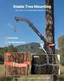 Подъемник для оленей на дереве грузоподъемностью 160 кг, лебедка с храповым ремнем, прочная стойка для перемещения, чистки, подвешивания и кормления оленей, черный