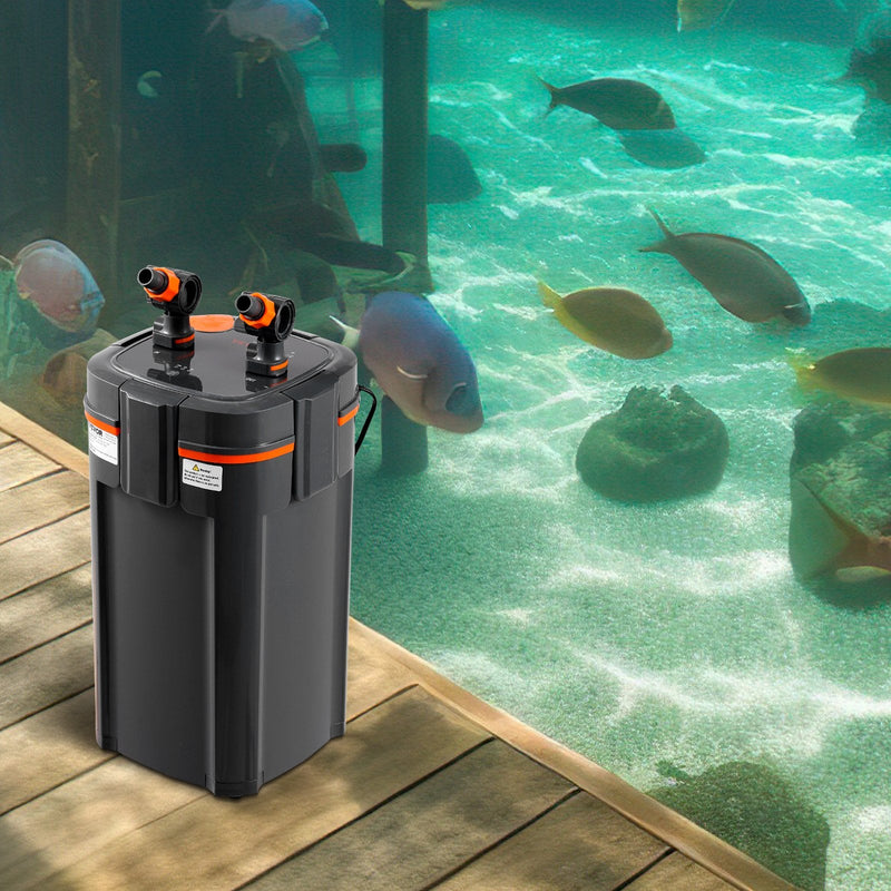 VEVOR 379 litru akvārija kannas filtrs ar 12 W UV lampu, klusa darbība