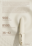 Ivory premium klases masāžas vibrējoša apsildāma ierīce no EVE AURORA kolekcijas,skatīt aprakstu,diskrēta piegāde melnā iepakojumā