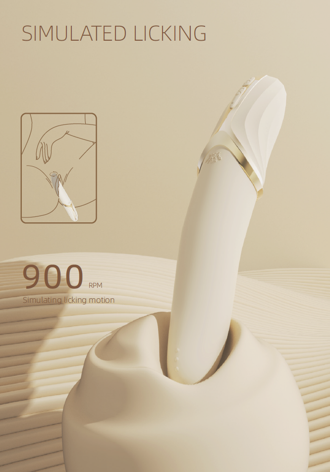 Ivory premium vibrating heated massager from the EVE AURORA collection, see description, discreet delivery in black packaging