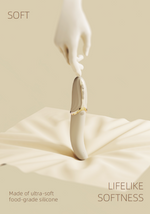 Ivory premium vibrating heated massager from the EVE AURORA collection, see description, discreet delivery in black packaging