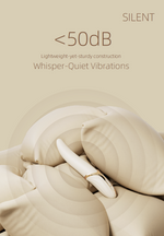 Ivory premium vibrating heated massager from the EVE AURORA collection, see description, discreet delivery in black packaging
