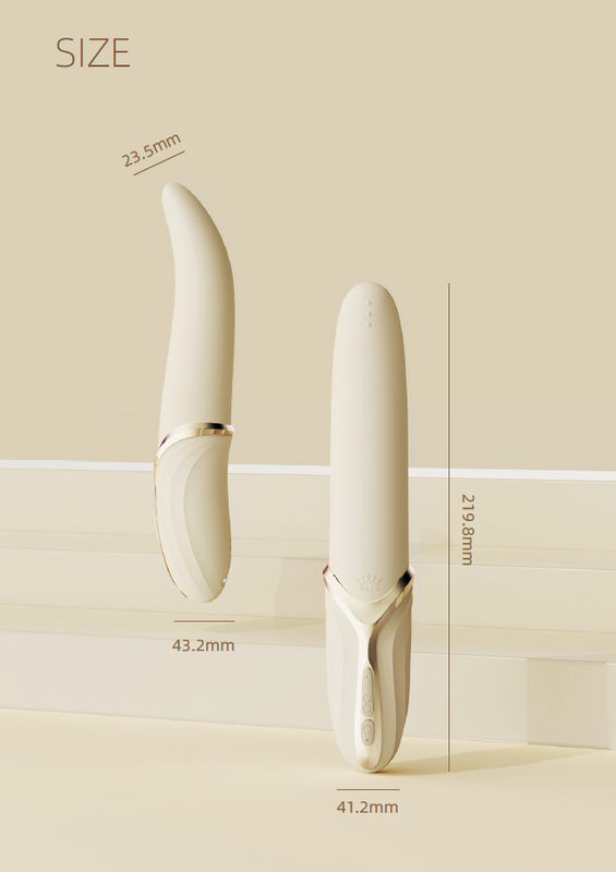 Ivory premium klases masāžas vibrējoša apsildāma ierīce no EVE AURORA kolekcijas,skatīt aprakstu,diskrēta piegāde melnā iepakojumā