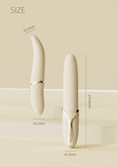 Ivory premium klases masāžas vibrējoša apsildāma ierīce no EVE AURORA kolekcijas,skatīt aprakstu,diskrēta piegāde melnā iepakojumā