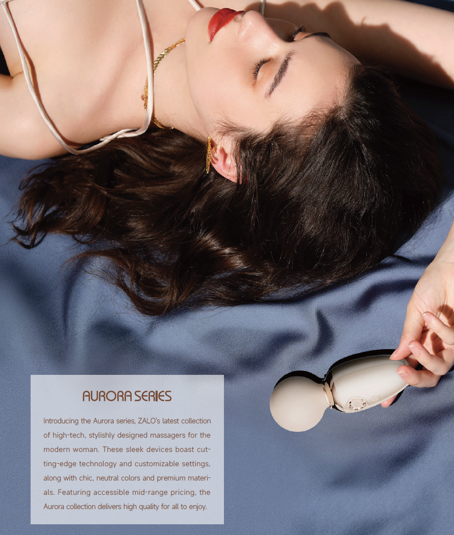 AVA application-controlled massage vibrating heated device (5min 42C) from AVA AURORA collection, pink colour, see description, discreet delivery in black packaging