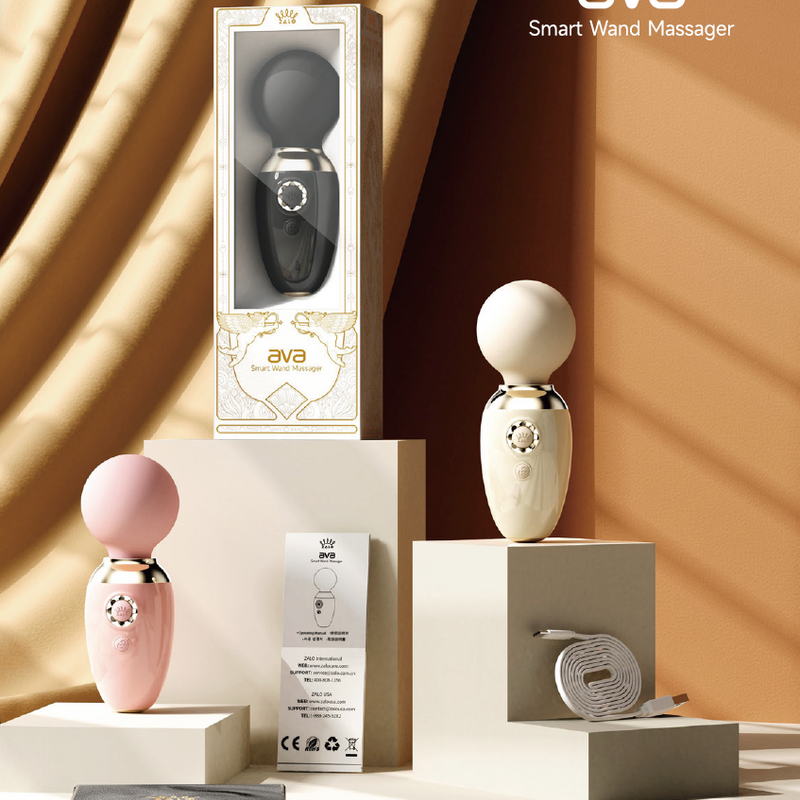 AVA ar aplikācijas vadību masāžas vibrējoša apsildāma ierīce(5min 42C) no AVA AURORA kolekcijas,rozā krāsa,skatīt aprakstu,diskrēta piegāde melnā iepakojumā