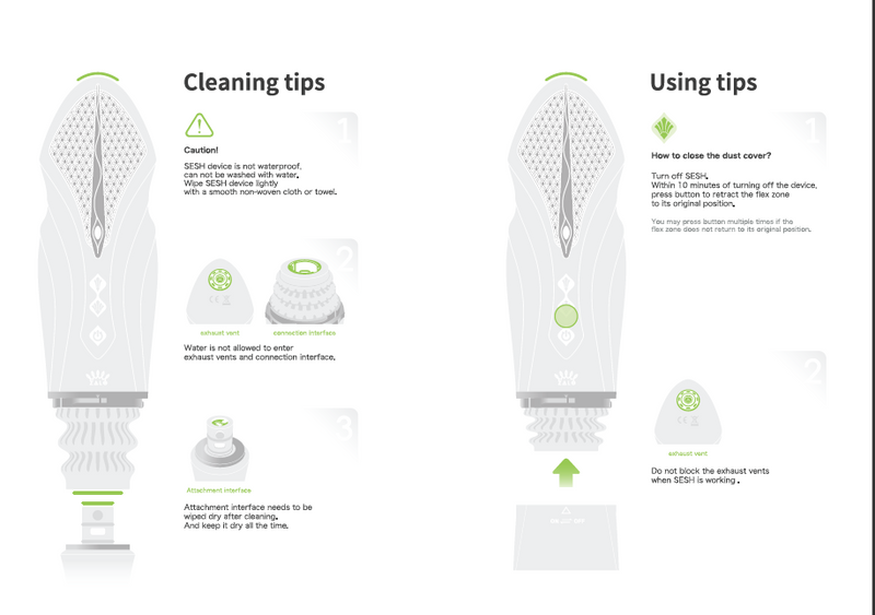 SESH ar aplikācijas vadību masāžas multiierīce apsildāma ierīce no SESH AURORA kolekcijas,melnā krāsa,skatīt aprakstu,diskrēta piegāde melnā iepakojumā