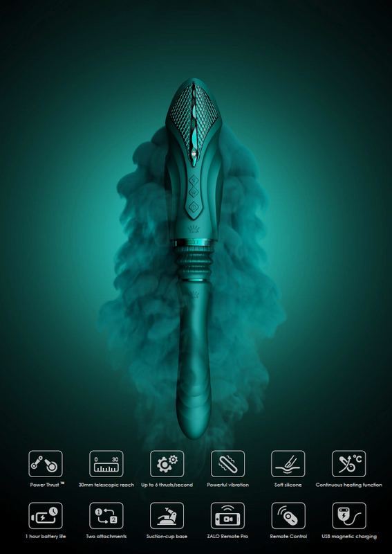 SESH ar aplikācijas vadību masāžas multiierīce apsildāma ierīce no SESH AURORA kolekcijas,melnā krāsa,skatīt aprakstu,diskrēta piegāde melnā iepakojumā