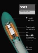 SESH ar aplikācijas vadību masāžas multiierīce apsildāma ierīce no SESH AURORA kolekcijas,melnā krāsa,skatīt aprakstu,diskrēta piegāde melnā iepakojumā