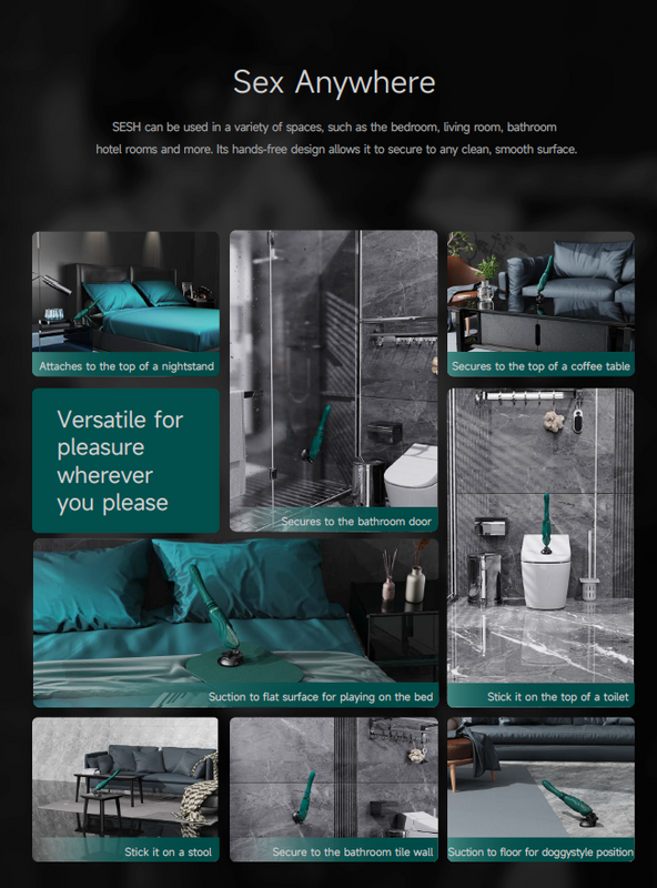 SESH ar aplikācijas vadību masāžas multiierīce apsildāma ierīce no SESH AURORA kolekcijas,melnā krāsa,skatīt aprakstu,diskrēta piegāde melnā iepakojumā