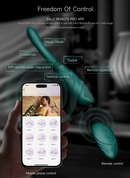 SESH ar aplikācijas vadību masāžas multiierīce apsildāma ierīce no SESH AURORA kolekcijas,melnā krāsa,skatīt aprakstu,diskrēta piegāde melnā iepakojumā