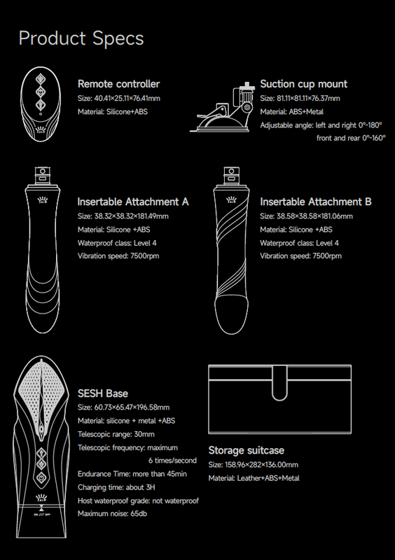 SESH ar aplikācijas vadību masāžas multiierīce apsildāma ierīce no SESH AURORA kolekcijas,melnā krāsa,skatīt aprakstu,diskrēta piegāde melnā iepakojumā