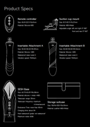SESH ar aplikācijas vadību masāžas multiierīce apsildāma ierīce no SESH AURORA kolekcijas,melnā krāsa,skatīt aprakstu,diskrēta piegāde melnā iepakojumā