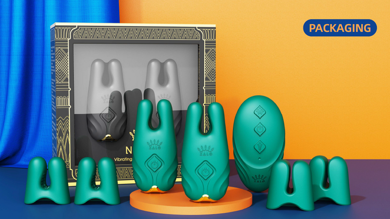 NAVE krūšu masāžas  ierīces komplekts ar pulti un aplikāciju,melnā krāsa,skatīt aprakstu,diskrēta piegāde melnā iepakojumā