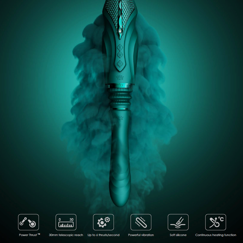 SESH ar aplikācijas vadību masāžas multiierīce apsildāma ierīce no SESH AURORA kolekcijas,melnā krāsa,skatīt aprakstu,diskrēta piegāde melnā iepakojumā