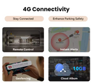 DDPAI Z60 Pro 4K auto video reģistrators – atbalsts 3 kamerām (priekšā, salonā, aizmugurē), SONY STARVIS2, ADAS, 5GHz Wi-Fi, 4G attālinātā piekļuve