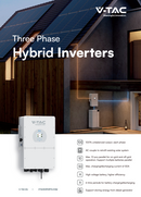 DEYE 10KW SUN-10K-SG01HP3-EU-AM2 HV hybrid inverter, 3 phases, 10 years warranty, 380VAC, IP65, LCD display