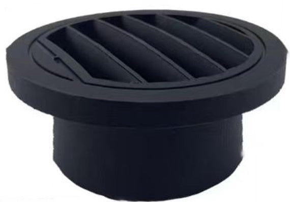 Siltās izplūdes plastmasas uzgalis priekš 75mm atveres,melns(Vevor dīzeļa sildītajiem)