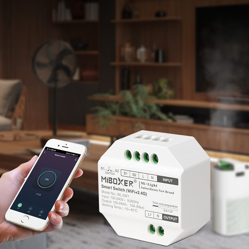 Nutikas lüliti (WiFi + 2,4G) AC100-240V Max 10A