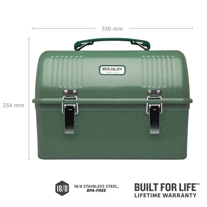 Stanley Pusdienu koferis The Legendary Classic Lunchbox 9,5L zaļš,nerūsējošais tērauds,100% oriģināls